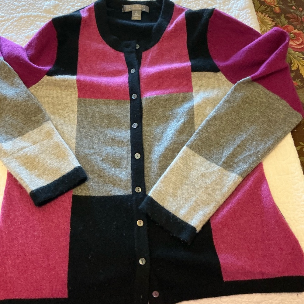 Charter Club Dark Cashmere Knit sweater